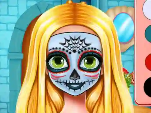 Leikur Sister's Halloween Face Paint á netinu