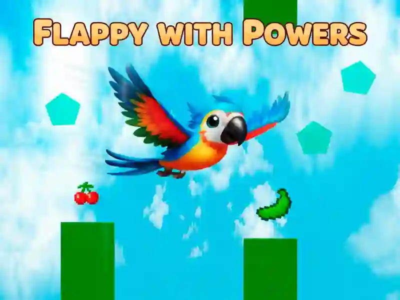 Leikur Flappy with Powers á netinu
