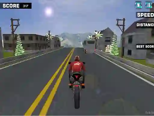 Leikur Highway Rider Motorcycle Racer á netinu