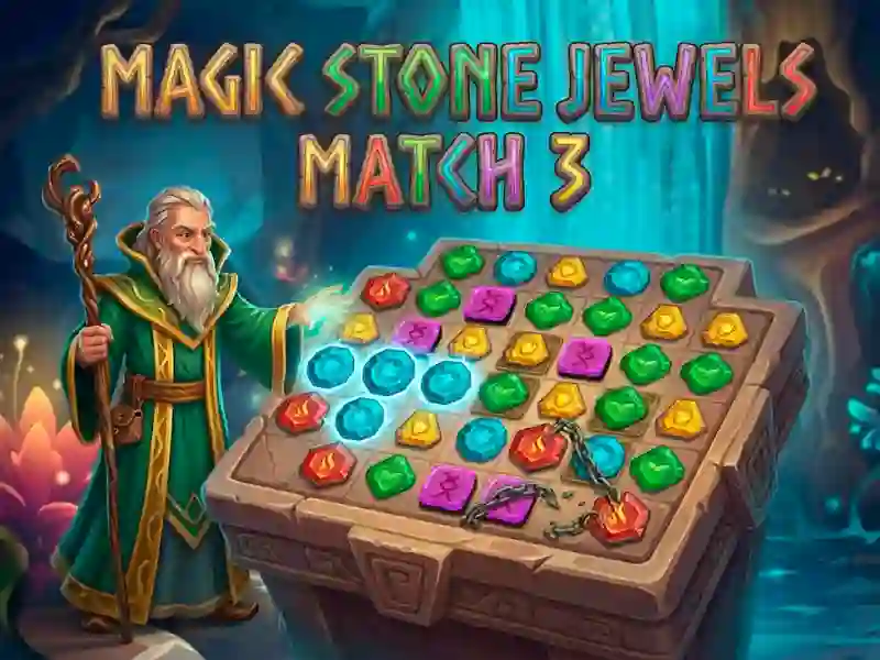 Leikur Magic Stone Jewels Match 3 á netinu