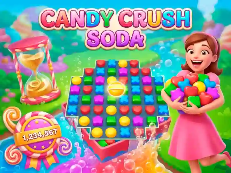 Leikur Candy Crush Soda á netinu