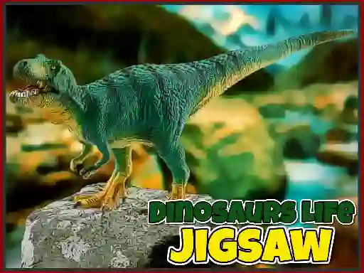 Leikur Dinosaurs Life Jigsaw á netinu