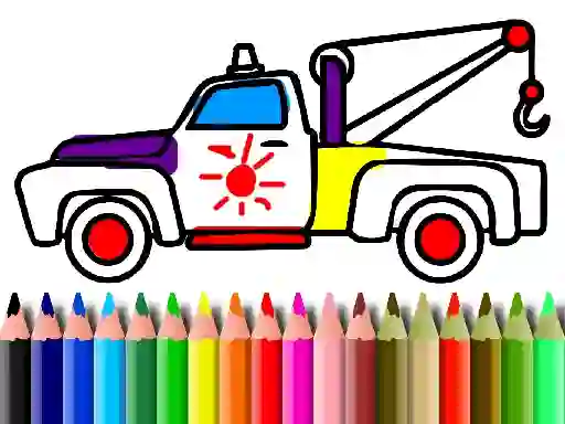 Leikur Back To School: Trucks Coloring á netinu