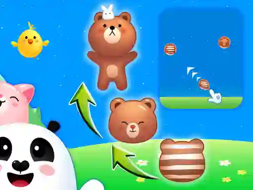 Leikur Animal Merge: Bubble Shooter á netinu