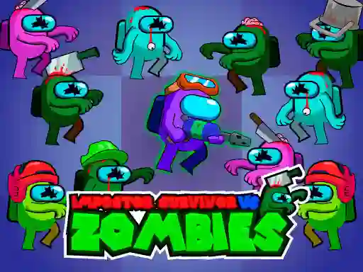 Leikur Impostor Survivor vs Zombies á netinu