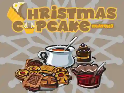 Leikur Christmas Cupcake Match 3 á netinu