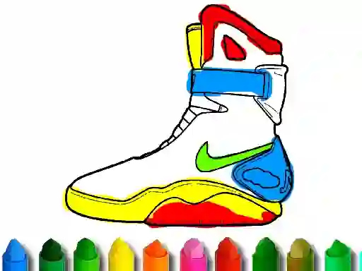 Leikur Back To School: Shoe Coloring á netinu