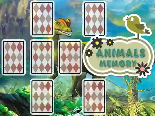 Leikur Animals Cards Memory á netinu