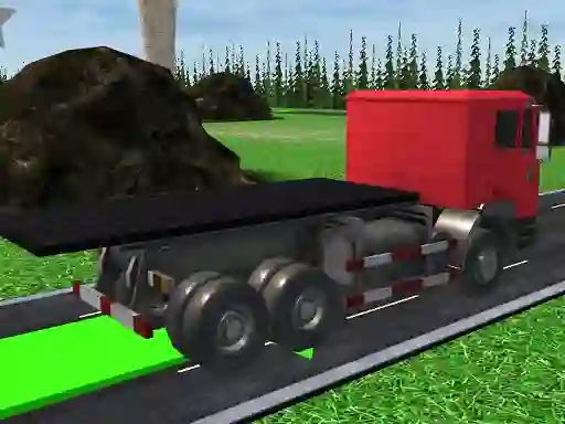 Leikur Truck Driving Construction Transport á netinu