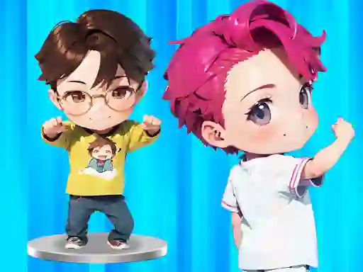 Leikur BTS Chibi Claw Machine á netinu