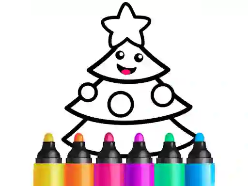 Leikur Drawing Christmas For Kids á netinu
