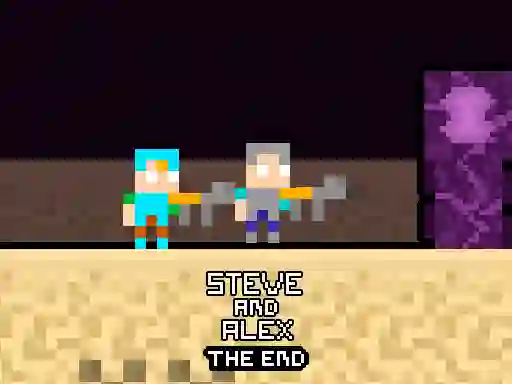 Leikur Steve and Alex TheEnd á netinu