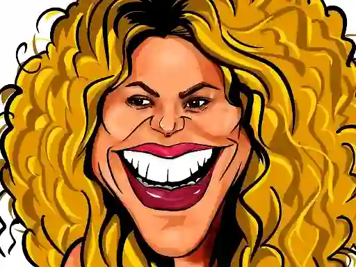 Leikur Shakira Funny Face á netinu