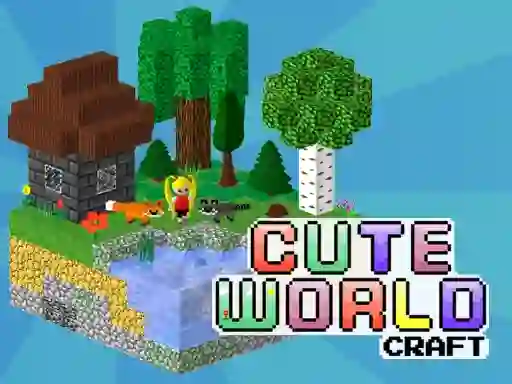 Leikur Cute World Craft á netinu
