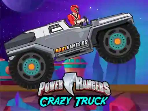 Leikur Power Rangers Crazy Truck á netinu