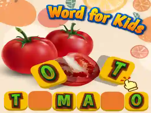 Leikur Fruits and Vegetables Word for Kids á netinu