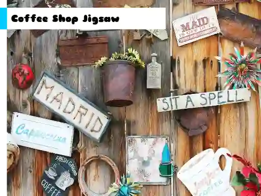 Leikur Coffee Shop Jigsaw á netinu
