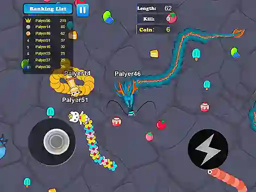 Leikur Greedy Snake Multiplayer Duel á netinu