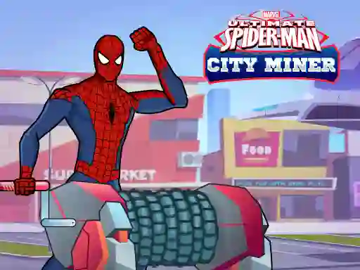 Leikur Spiderman Gold Miner á netinu