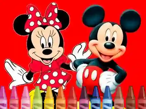 Leikur Mickey Mouse Coloring á netinu