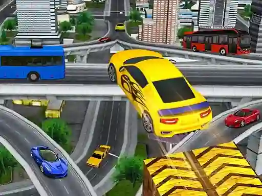 Leikur Crazy Car Impossible Stunt Challenge Game á netinu
