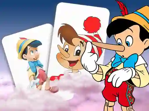 Leikur Pinocchio Memory card Match á netinu