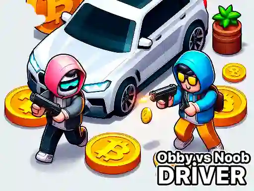 Leikur Obby vs Noob Driver á netinu