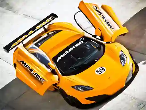 Leikur McLaren GT3 Puzzle á netinu