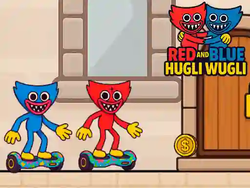 Leikur Red and Blue Hugli Wugli á netinu