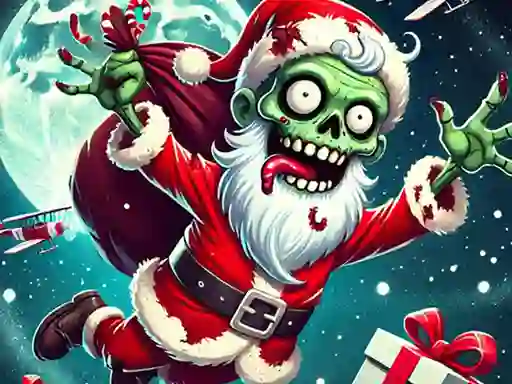 Leikur Flappy Zombie Santa Christmas Game á netinu