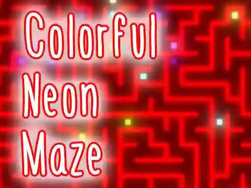 Leikur Colorful Neon Maze á netinu