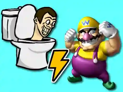 Leikur Skibidi Toilet vs Wario á netinu