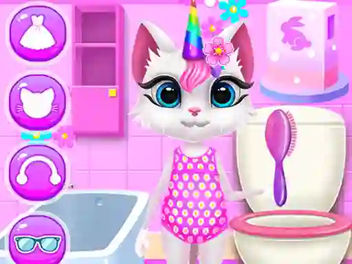 Leikur Kitty Unicorn Daily Care á netinu