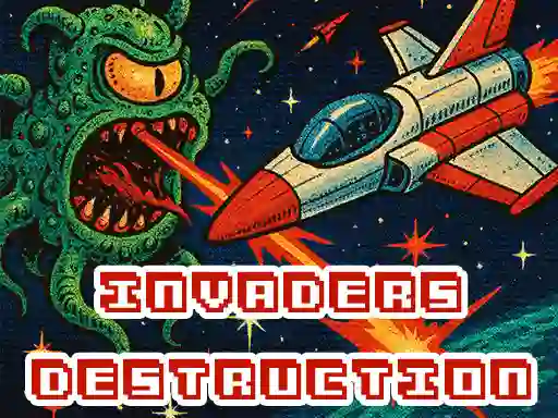 Leikur Invaders Destruction á netinu