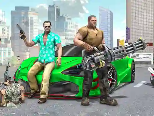 Leikur Real Gangster City Crime Car Simulator Game á netinu