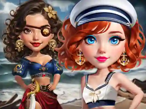 Leikur Sailor Chic vs Pirate Charm á netinu