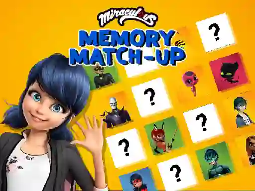 Leikur Miraculous Memory Match Up á netinu