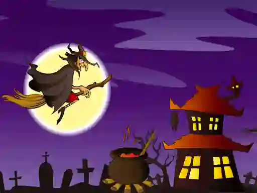 Leikur Halloween Illustrations Jigsaw Puzzle á netinu