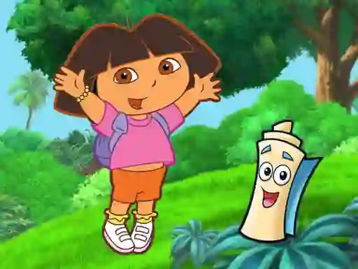 Leikur Dora Hidden Maps á netinu
