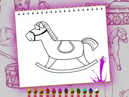 Leikur Coloring Book: Toy Shop á netinu