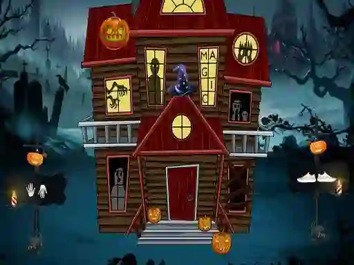 Leikur Halloween Magic Lady Escape á netinu