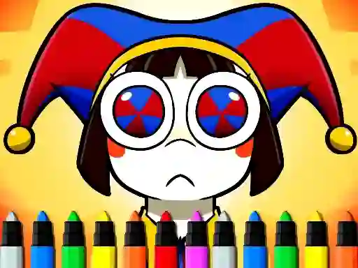 Leikur Digital Circus Coloring Adventure á netinu