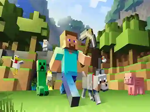 Leikur Minecraft touch á netinu