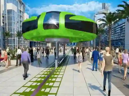 Leikur Gyroscopic Elevated Bus Simulator Public Transport á netinu