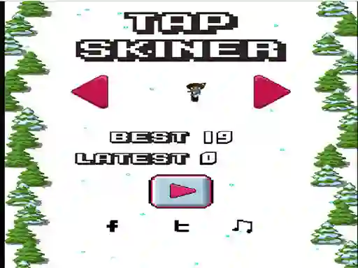Leikur Tap Skier á netinu