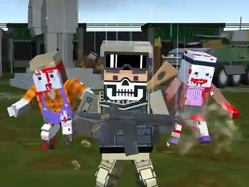 Leikur Combat Pixel Arena 3D Zombie Survival á netinu