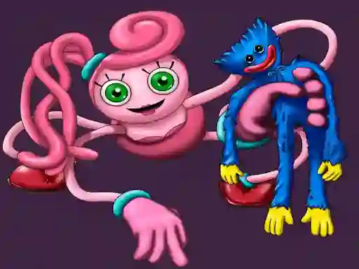 Leikur Mommy Stikman Vs Huggy Wuggy á netinu