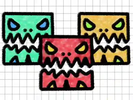 Leikur Geometry Dash Paper Note á netinu