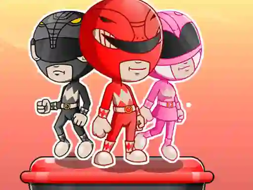 Leikur Power Rangers adventure dash á netinu