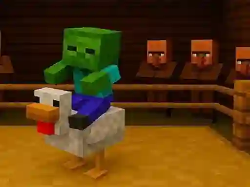 Leikur Chicken Jockey hidden lava chicken á netinu